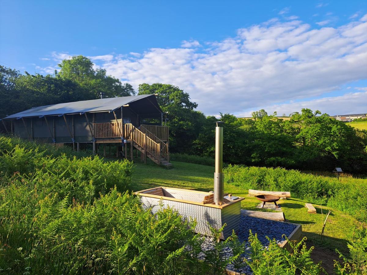 Brackenhill Glamping - Safari Tent With Hot Tub - Sleeps 6 Ivybridge Exterior foto